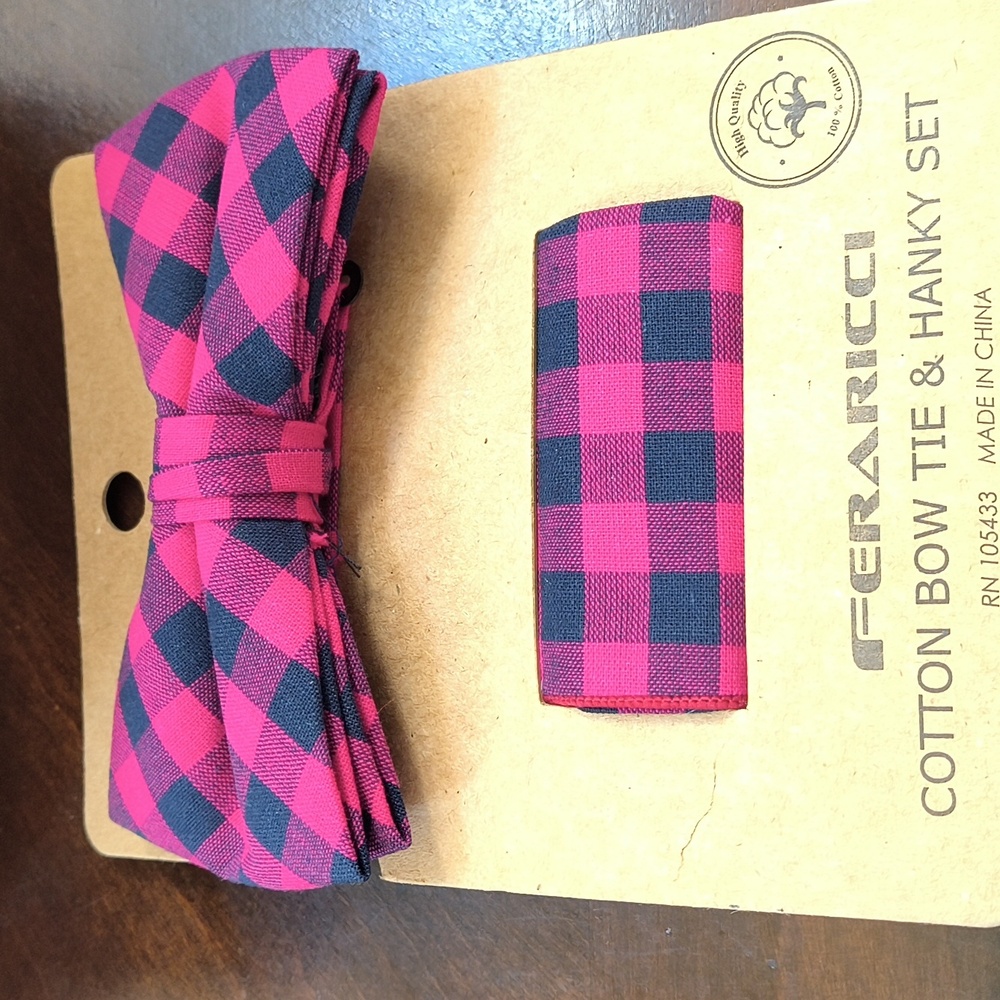 Men's pre-tied bowtie sets